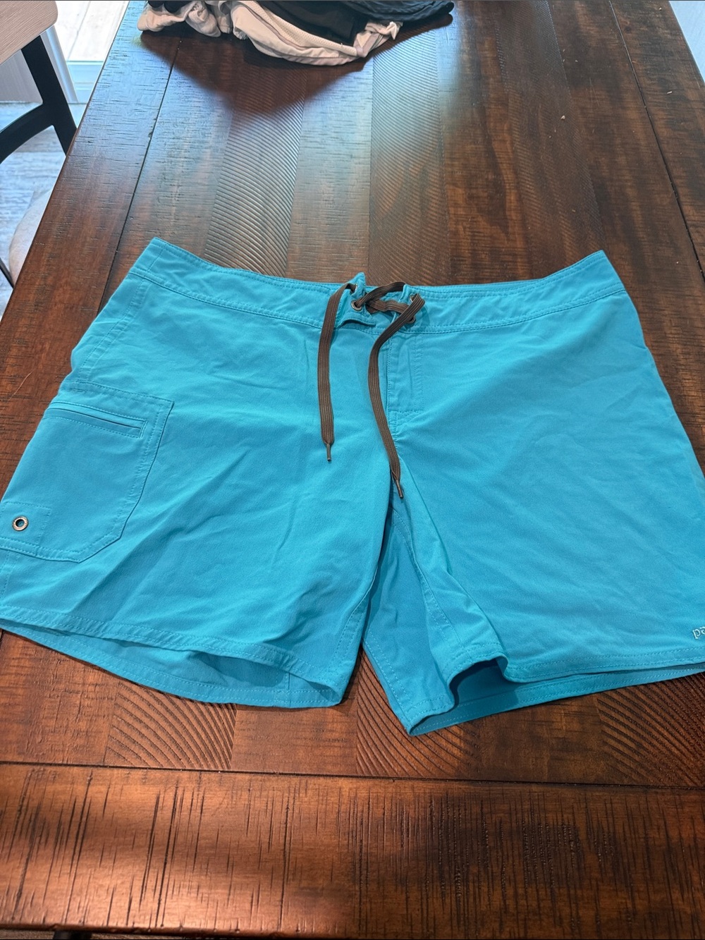 Patagonia Turquoise woman’s Hybrid Shorts with Drawstring